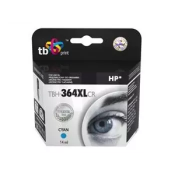 Tintapatron TB kompatibilis HP CB323EE (364-es), TBH-364XLCR, ciánkék