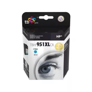 Tinta HP OJ Pro 8100 nyomtatóhoz cián újratöltött TBH-951XLCR