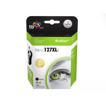 Tintapatron kompatibilis Brother LC127XLB-vel 100% új