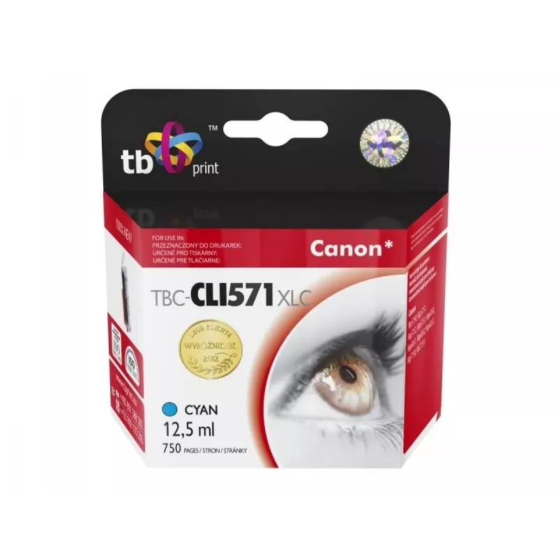 Tinta Canon CLI-571XL TBC-CLI571XLC CY 100% új