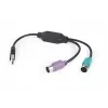 Adapter 2xPS2->USB egér + billentyűzet