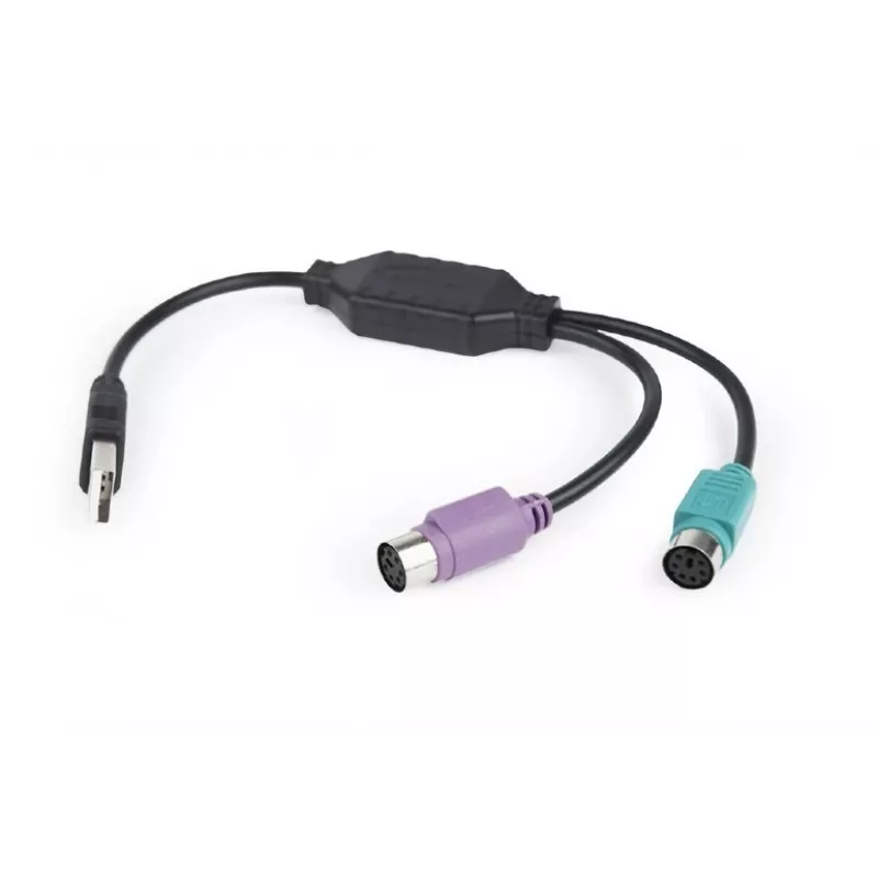 Adapter 2xPS2->USB egér + billentyűzet