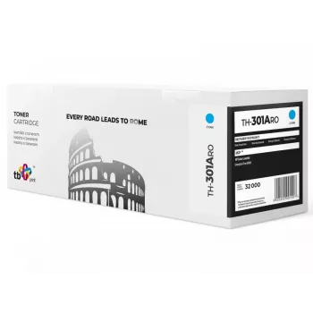 TB Print TH-301ARO újragyártott toner HP CF301A (827A) Color LaserJet M880-hoz, 32000 oldal, cián