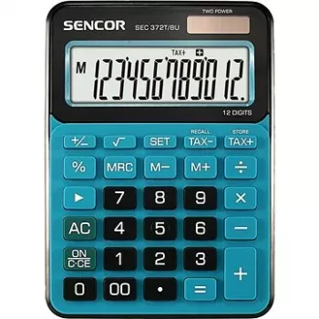 SEC 372BU zsebszámológép asztali, 12 jegyű LCD