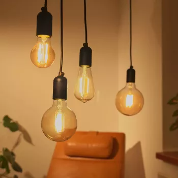 Denver LBF-404 okos izzó Wi-Fi fekete átlátszó F energiaosztály