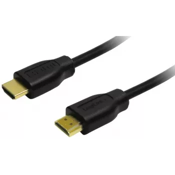 LogiLink CH0055 High-Speed HDMI-kábel Ethernet-támogatással, HDMI 1.4, A-dugó A-dugóra, aranyozott, 20 m, fekete