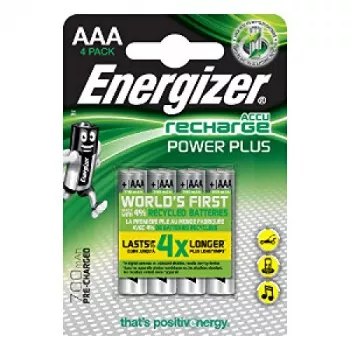 ENERGIZER BATTERY Accu Recharge Power Plus 700 mAh AAA HR3/4 akkumulátor, 4 darab