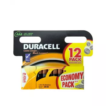 Duracell háztartási elem egyszer használatos AAA alkáli