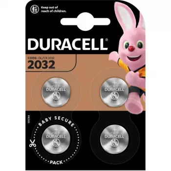 Duracell CR2032 3V lítium gombelem — 4 darabos csomag