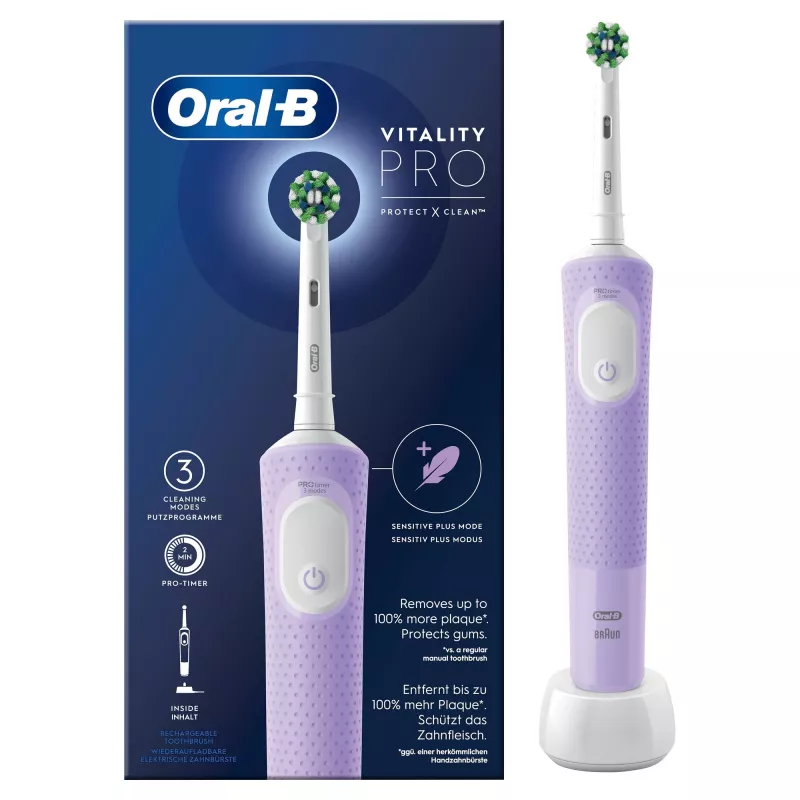 Oral-B Vitality Pro elektromos fogkefe lila 1 kefével
