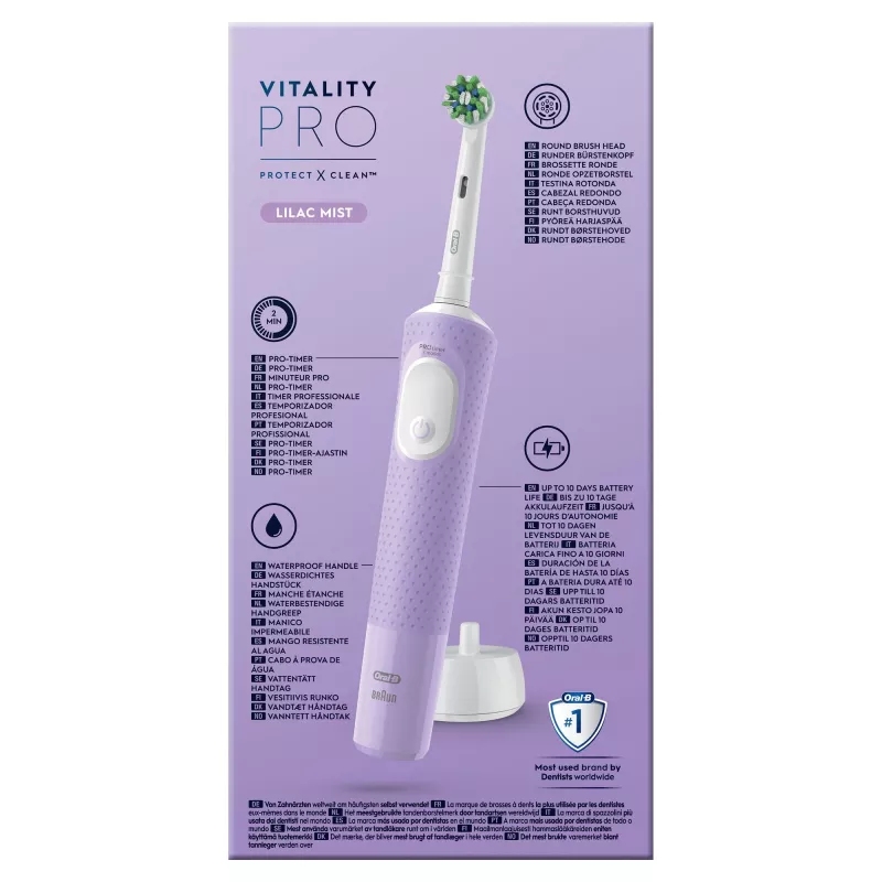 Oral-B Vitality Pro elektromos fogkefe lila 1 kefével