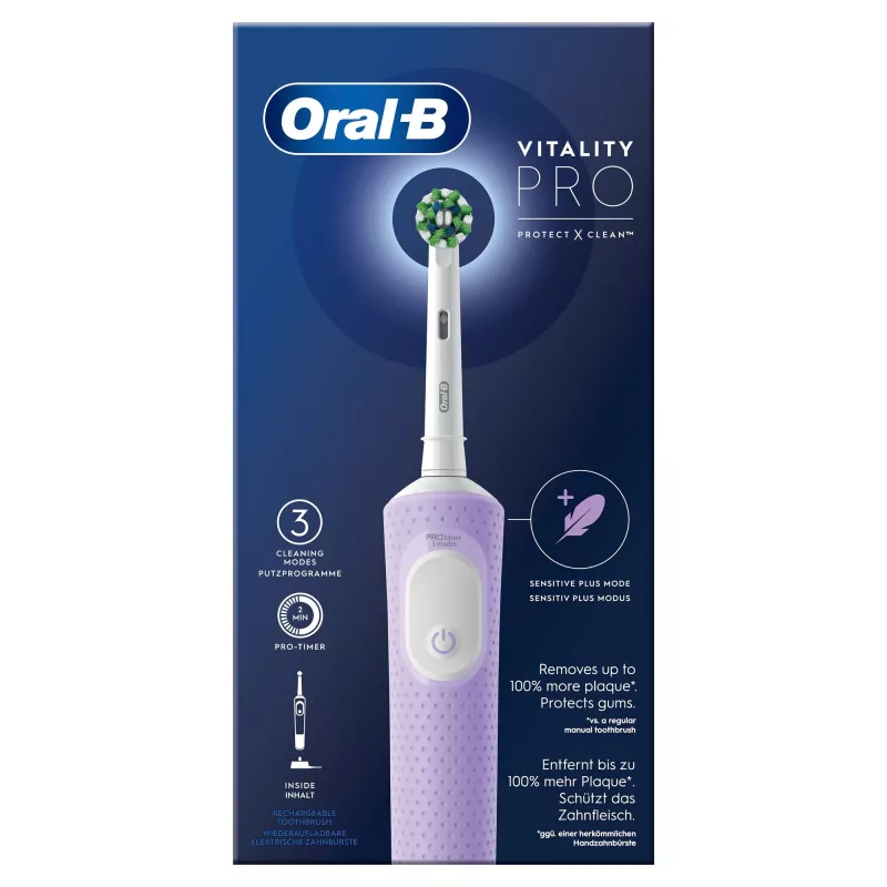 Oral-B Vitality Pro elektromos fogkefe lila 1 kefével