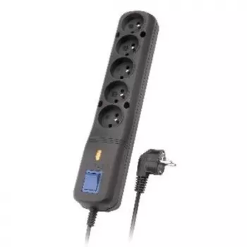 Lestar 5+ Lf-530wa, surge protector, 1.5m, Black Lf-530wa 5+ 3l G-a K. Cz 1,5m
