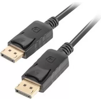 LANBERG CA-DPDP-10CC-0005-BK DisplayPort kábel 0,5 m, DisplayPort–DisplayPort, fekete