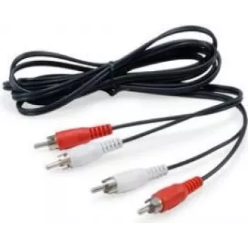 Equip 147094 audiokábel 2,5 m 2 x RCA fekete