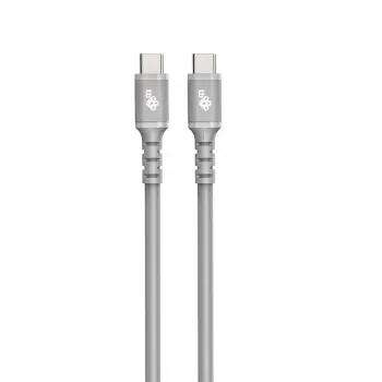 USB C - USB C kábel 1 m szilikon szürke
