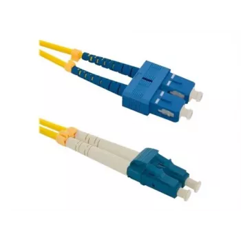 Qoltec - patch kábel - egymódusú SC/UPC (M) egymódusú LC/UPC (M) - 1 m - üvegszál - duplex - 9/125 mikron - G.652D