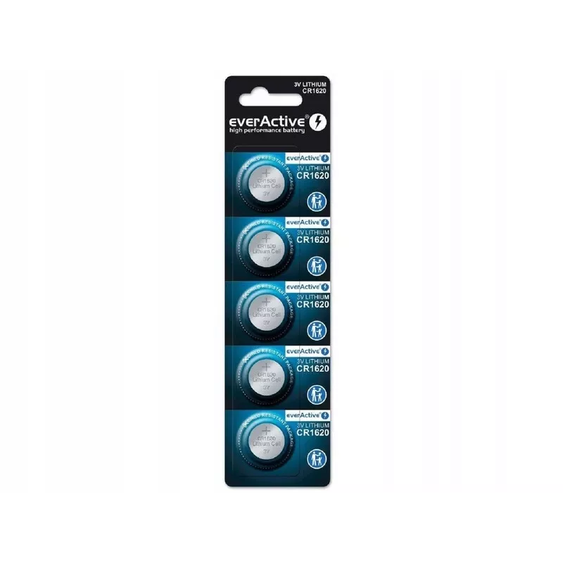 mini everActive CR1620 lítiumelem 5 db
