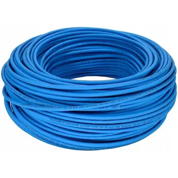 Digitus DK-1641-A-VH-05 Cat.6A S/FTP Installation Cable, Eca, AWG 23/1 solid wire, LSOH, 50 m, Blue