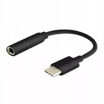 Kábeladapter SAVIO AK-35/B USB Type‑C (3.1) dugó 3,5 mm aljzatra, fekete