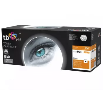 TB Print TO-DRB431R Drum Unit for OKI B431 (44574302), 25,000 Pages, Black, Remanufactured