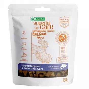 Nature’s Protection lazac ízű puha kutya-tréning jutalomfalat 150 g — hipoallergén, 21 % fehérje, 20 % nedvesség