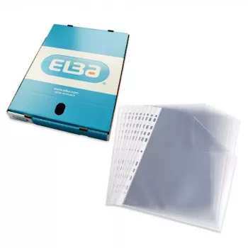 ELBA prospektustartó A4, PP 0,08 mm, kristálytiszta, univerzális lyukasztás (971508)