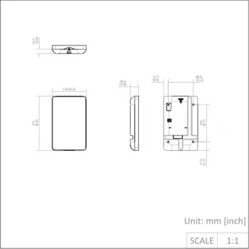 Hikvision DS-PK501LTM-HWE vezetékes (busz) LCD kezelő AX Hybrid PRO-hoz