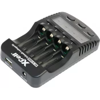 XCell BC-X1000 gyorstöltő 1-4x AAA AA LCD kijelző - akkumulátortöltő - nikkel-metálhidrid (NiMH)