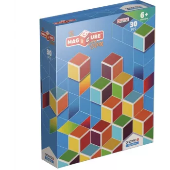 Geomag MagiCube GM120 mágneses építőkockák, 30 darab, többszínű, négyzet alakú, 1,5 éves kortól gyerekeknek