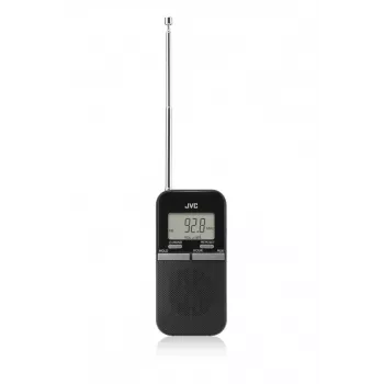 JVC RAE411B hordozható AM/FM rádió analóg tunerrel, fekete