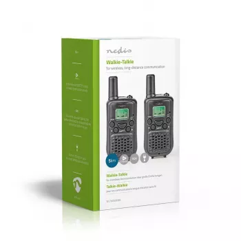 Nedis walkie-talkie szett WLTK0500BK 5 km hatótávolság 8 csatorna PMR446