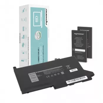 MOVANO DJ1J0 C27RW akkumulátor Dell Latitude 7280 7290 7380 7390 7480 7490-hez - 11,4V - 3000 mAh (34 Wh)