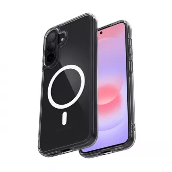 Crong Hybrid Clear mágneses MagSafe tok Samsung Galaxy A37 / A36-hoz (átlátszó)