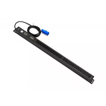 APC 0U SMART PDU, IEC 60309 16A/250V dugó, 18xC13 10A/250V aljzat, 6xC19 16A/250V, 16A