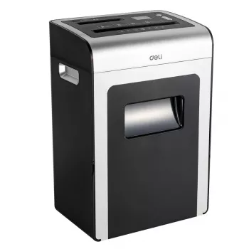 DELI E9917EU keresztvágó papírszaggató, 10 lap, 20L, fekete