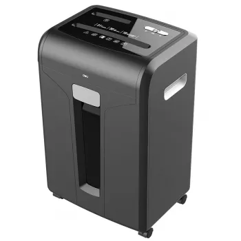 Deli E14400 keresztvágó papírszaggató, 12 lap, 23L, fekete