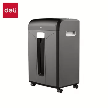 Deli E14400 keresztvágó papírszaggató, 12 lap, 23L, fekete
