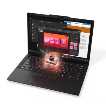 Lenovo ThinkPad T14 Gen 7 notebook, AMD Ryzen AI 5 PRO 440, 14 inch WUXGA, 32 GB RAM, 512 GB SSD, Windows 11 Pro, fekete