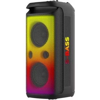 SENCOR Partycon BOOST Power 250W hordozható Bluetooth-partihangszóró TWS-sel, IPX4, LED, FM-rádió, karaoke, mikrofon