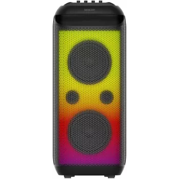 SENCOR Partycon BOOST Power 250W hordozható Bluetooth-partihangszóró TWS-sel, IPX4, LED, FM-rádió, karaoke, mikrofon