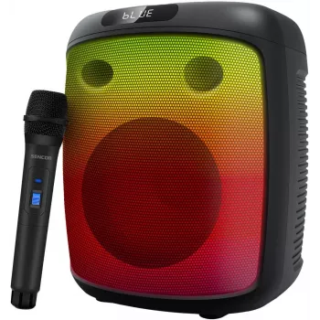 SENCOR Partycon BASE hordozható Bluetooth-hangszóró 100W, IPX4, TWS, LED