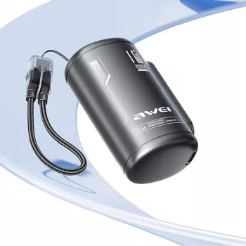 AWEI WP-117 Power Bank 10000mAh 22.5W 3C2xUSB-C fekete