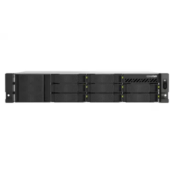 QNAP TS-H1065EU-RP 10 rekeszes rackmount NAS Intel Xeon D-1622-vel, 16GB RAM, 2.5GbE, redundáns tápegység