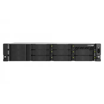 QNAP TS-H1065EU-RP 10 rekeszes rackmount NAS Intel Xeon D-1622-vel, 16GB RAM, 2.5GbE, redundáns tápegység