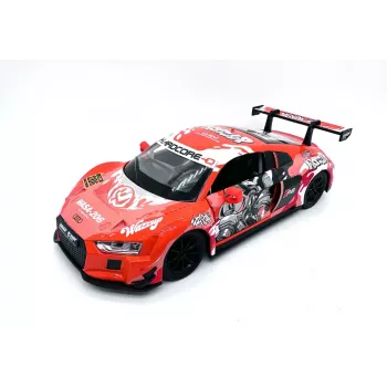PULIO 1:24 Audi R8 LMS diecast modellautó fénnyel és hanggal
