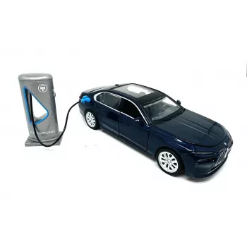 PULIO Auto MSZ 1/32 BMW i7 fény- és hanghatásos die-cast modellautó