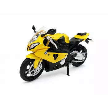 PULIO motorkerékpár MSZ 1/12 BMW S1000 RR sárga diecast modell