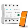 Qoltec 50976 háromfázisú okos Wi-Fi relé 63A, DIN sínre, 3P+N, időzítő, Tuya