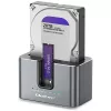 Qoltec 2in1 HDD SSD dokkoló SATA M.2 NVMe klónozó funkcióval, USB-C 3.2 Gen 2, 10Gbps, akár 28TB, alumínium